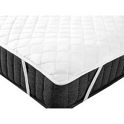 Beliani Coton ciré Surmatelas 140 x 200 cm Tailles Différentes