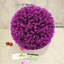 Wewoo Fleurs Artificielles Artificielle Violet Eucalyptus Plante Ball Topiaire Mariage Événement Décoration de la Maison Ornement Suspendu, Diamètre: 13,4 pouces