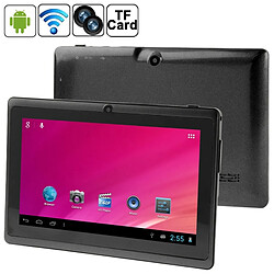 Wewoo Tablette Tactile noir 7 pouces Tactile, 512 Mo + 8 Go, Android 4.0 360 degrés de rotation du menu, CPU: Allwinner A33 Quad Core, 1,5 GHz