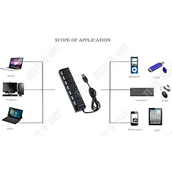 Acheter Tech Discount TD® Concentrateur hub 3.0 ethernet 7 portsmultiprise usb reseau multiplecleadaptateur chargeur téléphone rapide ordinateur interrupt