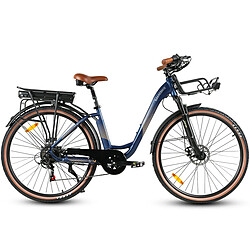 Vélo électrique SAMEBIKE RS-A07 - moteur 500W batterie 36V13Ah autonomie 40KM freins à disque mécaniques - Bleu Foncé