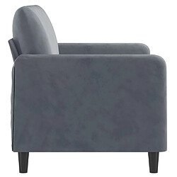 Acheter Maison Chic Canapé à 2 places,Sofa de Salon,Canapé droit Gris foncé 120 cm Velours -GKD422555