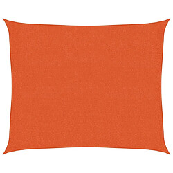 vidaXL Voile d'ombrage 160 g/m² Orange 2,5x3 m PEHD