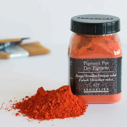 Raphael Pigment pour création de peinture - pot 100 g - Rouge vermillon français substitut 