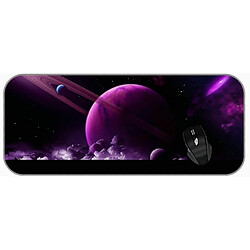 Universal (750x300x3) xxl jeu grand pavé de souris espace de nuage planète anneau planétaire bords cousus pavé mince