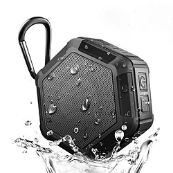 Yonis Enceinte Waterproof Bluetooth Portable Avec Micro Enceinte Waterproof Bluetooth Portable Avec Micro Intégré Et Support TF Card FM Noir YONIS