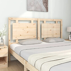 Avis Maison Chic Tête de lit scandinave pour lit adulte,Meuble de chambre 155,5x4x100 cm Bois massif de pin -MN56571