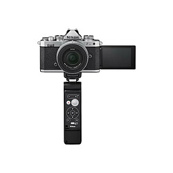 Appareil photo hybride Vlogger Kit Nikon Z FC + Z DX 16 50mm f 3.5 6.3 Vintage Silver + micro Sennheiser MKE 200 + Smallrig tri