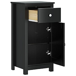 Acheter Maison Chic Armoire de salle de bain,Meuble de rangement,Meuble haut BERG noir 40x34x80 cm pin massif -GKD598692