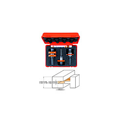 Jeu de fraises réglables 2 tranchants pour joints tenon et mortaise D. 41,2 x Q. 12 mm - 900.625.11 - CMT