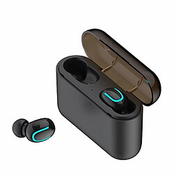 Universal Écouteurs Bluetooth 5.0 réels Écouteurs sans fil HBQ TWS Mouvements Écouteurs mains libres Écouteurs de jeux stéréo 3D avec microphone Boîte de recharge Écouteurs Bluetooth