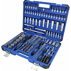 BRILLIANT TOOLS Jeu de douilles de 1/4" 3/8" 1/2" 171 pcs Acier 