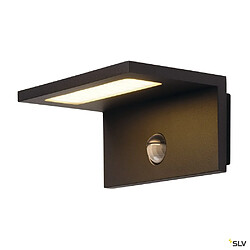 Applique extérieure SLV ANGOLUX SENSOR, anthracite, LED, 9,8W, 3000K, IP44, détecteur de mouvements