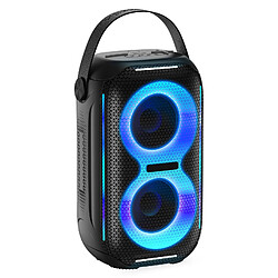 Yonis Enceinte Bluetooth Portable Waterproof 10W Enceinte Bluetooth Étanche Lumière RGB Portable 10W Puissance Sonore 5h Autonomie Gris YONIS