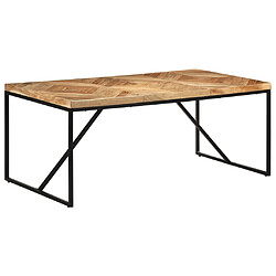 vidaXL Table à dîner 180x90x76 cm Bois massif d'acacia et de manguier