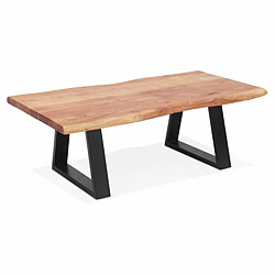 Paris Prix Table Basse Design Azimato 115cm Naturel & Noir