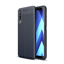 Coque en TPU moelleux bleu foncé pour votre Samsung Galaxy A7 (2018)