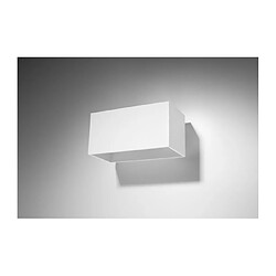 Luminaire Center Applique murale QUAD MAXI aluminum blanc 2 ampoules