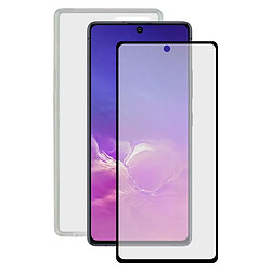 Uknow Film Protecteur en Verre Trempé pour Téléphone Portable + Étui pour Téléphone Portable Samsung Galaxy Note 10 Lite Contact 