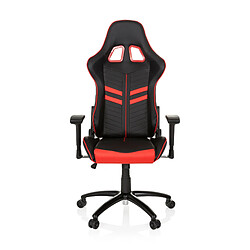 Chaise gaming / Chaise de bureau LEAGUE PRO simili cuir noir / rouge hjh OFFICE