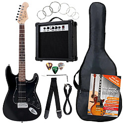 Rocktile Banger's Power Pack SET guitare électrique, 7 pièces Black