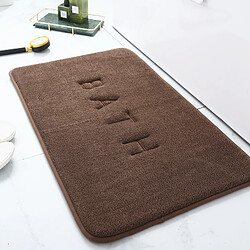 LUUCOZK Tapis de bain antidérapants absorbants à séchage rapide pour salle de bainTapis-café-80x180cm 