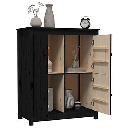 Avis vidaXL Buffet Noir 83x41,5x100 cm Bois massif de pin