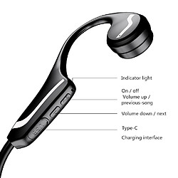 Avis Universal Pour huawei xiaomi casque sans fil conduction osseuse bluetooth 5.0 casque anti-sueur lumière sport stéréo mains casque gratuit casque bluetooth