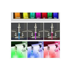 Desineo Pack de 3 Embout lumineux à LED pour mitigeur robinet 7 couleurs