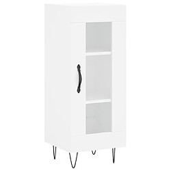 Maison Chic Buffet,Meuble de Rangement,commode pour salon,Cuisine blanc 34,5x34x90 cm bois d'ingénierie -MN62521