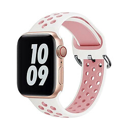 Bracelet Sportystyle Phonecare pour Apple Watch Series 8 Aluminun - 38mm - blanc / Rose 