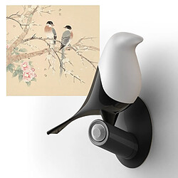 Wewoo Lampe Lucky Bird LED de table de nuit Base en bois Capteur de mouvement intelligent Salon Chambre de bureau 2 oiseaux 1 oeuf pas cher