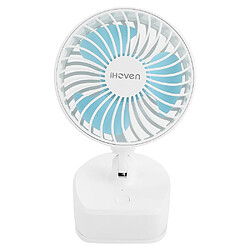 Universal Tableau Portable Mini Ventilator Clip Ventilateur USB Rechargeable Ventilateur de bureau 360 ° Rotation Réglable Clip de bureau sur ventilateur | Ventilateur (blanc)