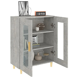 Acheter Maison Chic Buffet,Meuble de Rangement,commode pour salon,Cuisine gris béton 69,5x34x90 cm bois d'ingénierie -MN50388