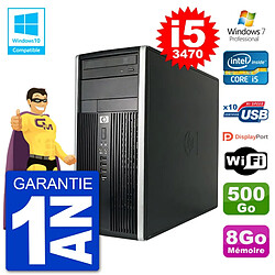 PC HP 6300 MT Intel Core i5-3470 RAM 8Go Disque 500Go Graveur DVD Wifi W7 · Occasion 