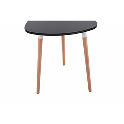 Avis Decoshop26 Table de cuisine table d'appoint en bois couleur noir hauteur 75 cm Ø 60 cm TAB10060