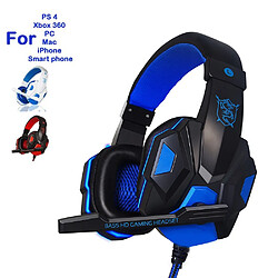 GUPBOO Casque de jeu casque de basses profondes casque de jeu filaire stéréo avec micro pour téléphone PS4 PC portable Xbox One Nintendo 