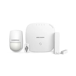 Kit d'alarme sans fil 3G/4G avec centrale, détecteurs, télécommande - HIKVision