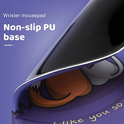 Universal Tampon de souris noir ergonomique avec support de poignet en gel doux, pavé de repos de poignet de surface lisse non glissée pas cher