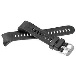 vhbw bracelet compatible avec Garmin Forerunner 45, 45 S montre connectée - 11,6 + 9,1 cm silicone noir 