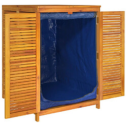 Avis vidaXL Boîte de rangement de jardin 70x87x104 cm bois massif d'acacia