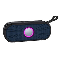 Yonis Enceinte Bluetooth Portable Puissante 10W Autonomie 3-4H Connectivité 10Me Enceinte Bluetooth Portable 10W Puissante Autonomie 4h Radio FM TWS USB TF Aux Bleu YONIS