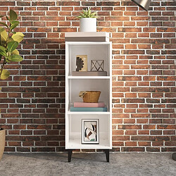 Avis Maison Chic Buffet,Meuble de Rangement,commode pour salon,Cuisine Blanc brillant 34,5x32,5x90 cm Bois d'ingénierie -MN75890