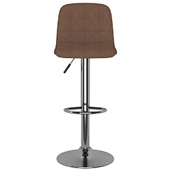 Avis vidaXL Tabourets de bar lot de 2 marron tissu