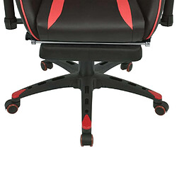 Maison Chic Chaise Gaming | Chaise de bureau Ergonomique Fauteuil inclinable avec repose-pied Rouge -GKD41644 pas cher