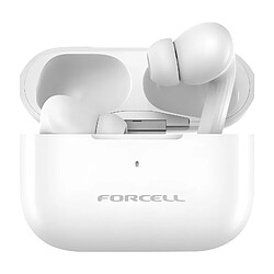 Forcell Écouteurs Bluetooth Réduction de Bruit Autonomie 5h Commande Tactile Blanc 