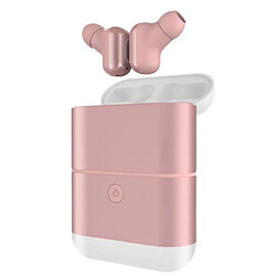 Chrono Chronus Binaural Wireless Bluetooth Headset Mini in-Ear Mobile Power Charging Case( Rose) 