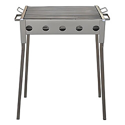 Visiodirect Barbecue en acier inoxydable coloris Gris - 33 x 33 x 60 cm