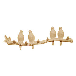 Acheter Creative Oiseaux Muraux Art Cintre Cap Titulaire De Stockage Décor À La Maison Cadeau Perle 4 Oiseau