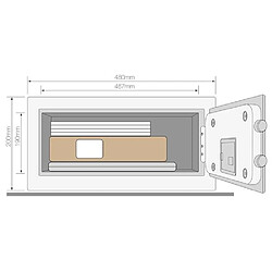 Coffre-fort haute sécurité Yale 24 L format PC